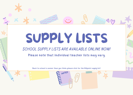  links to the school supply lists